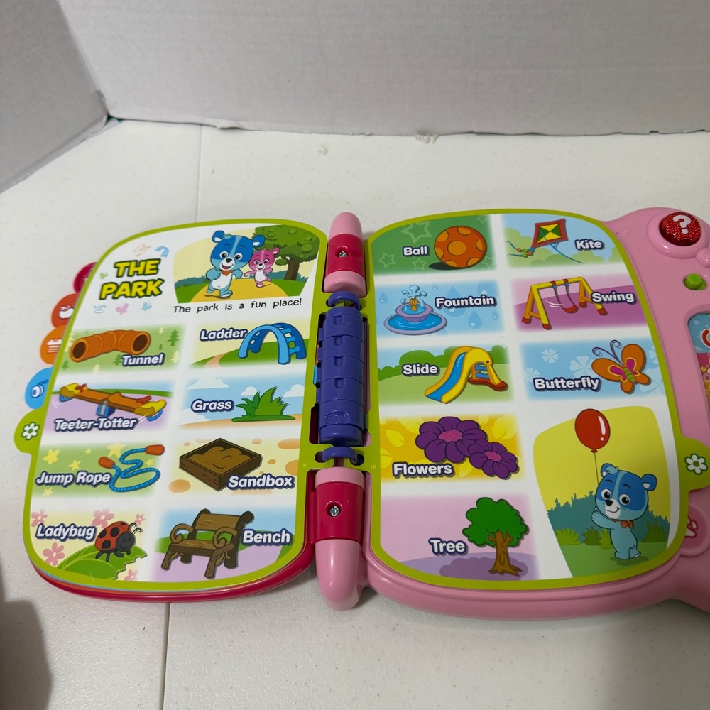 VTech Touch & Teach Word Book Pink Toddler Educational Interactive Toy Working - Picture 6 of 9